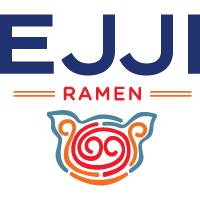 Transparent logo for Ejji Ramen, a restaurant tenant located at Belvedere Square in Baltimore, Maryland.