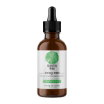 A bottle of 30mg CBD premium THC-free hemp extract in Natural Flavor
