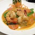 Seafood and vegetable Thai dish at Thai Landing in Baltimore, Maryland.